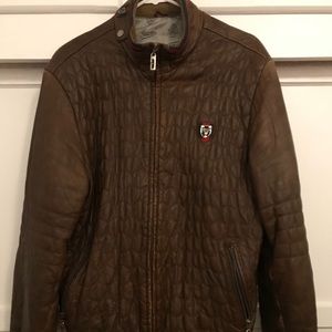 Gucci Brown Leather Jacket